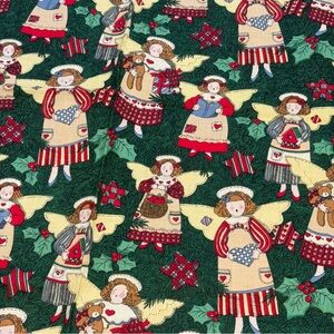 Christmas Angel Vintage Fabric Susan Winget 1995 Festive